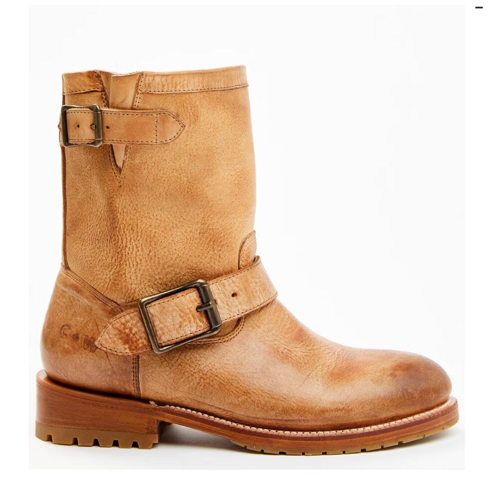 Cleo + Wolf Women's Blaine Fashion Booties Round Toe Tan Leather Size 7.5 NWOB - Picture 1 of 16